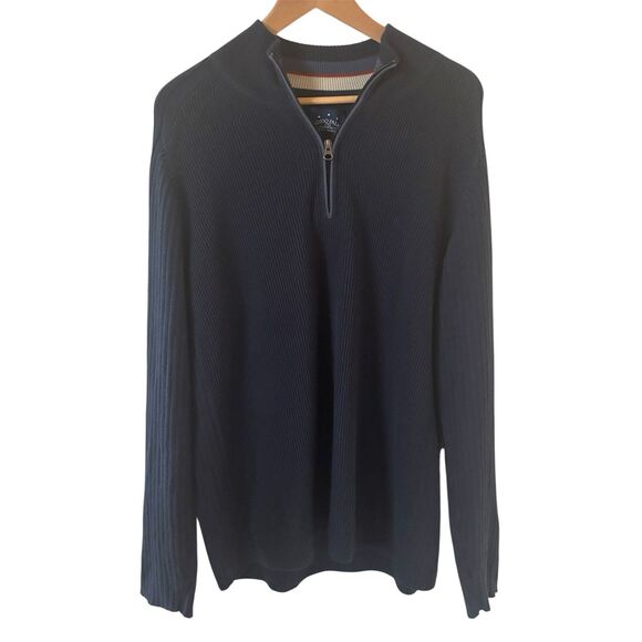 Tommy Bahama Other - Indigo Palms Tommy Bahama Mens 1/4 Zip Pullover Blue Size Large Comfort Fall
